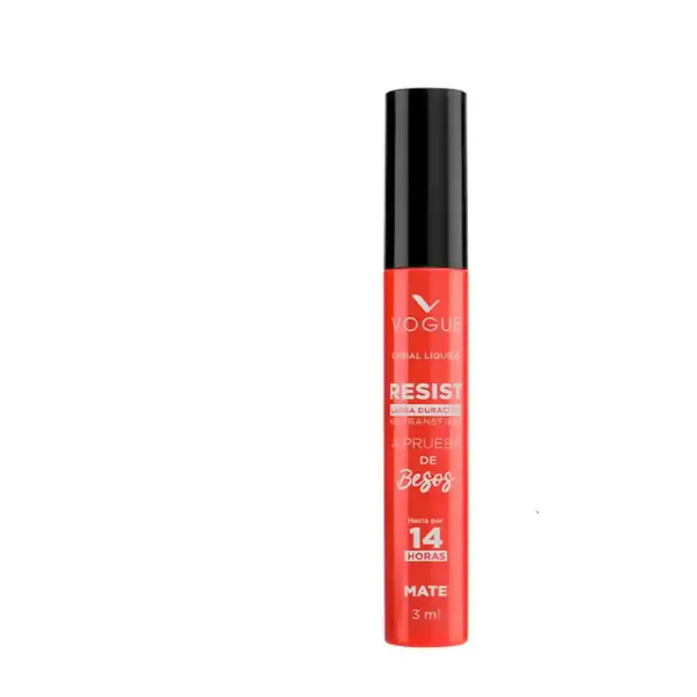 Labial Líquido Vogue A Prueba De Besos Disfruta 3ml