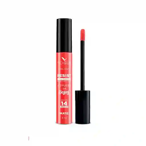 Labial Líquido Vogue A Prueba De Besos Disfruta 3ml