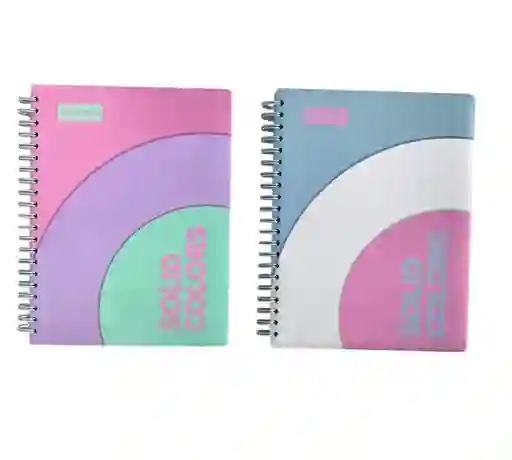 Cuaderno 5 Materias De Mujer Argollado Primavera