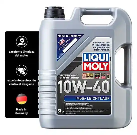 Aceite Carro 10w 40 5l De Motor 10w40 Con Mos2 Leichtlauf Mos2 Leichtlauf 10w-40