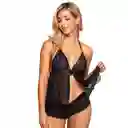 Baby Doll Negro Con Cachetero