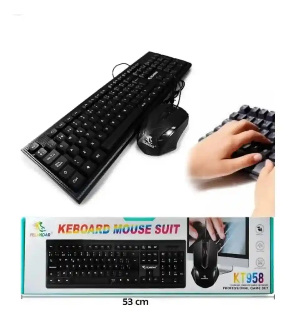 Combo Teclado Y Mouse Kt-958