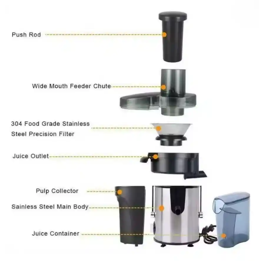 Extractor De Jugos Automatico Pulpa De Frutas Y Verduras