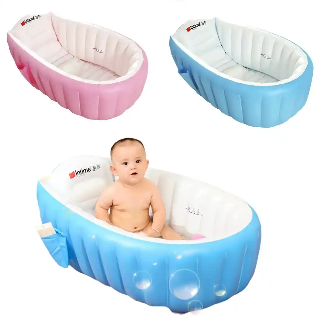 Piscina Bañera Tina Inflable Para Bebes 98x65x28cm