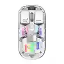 Mouse Rgb Jertech Inalambrico Transparente Wb-112 Blanco