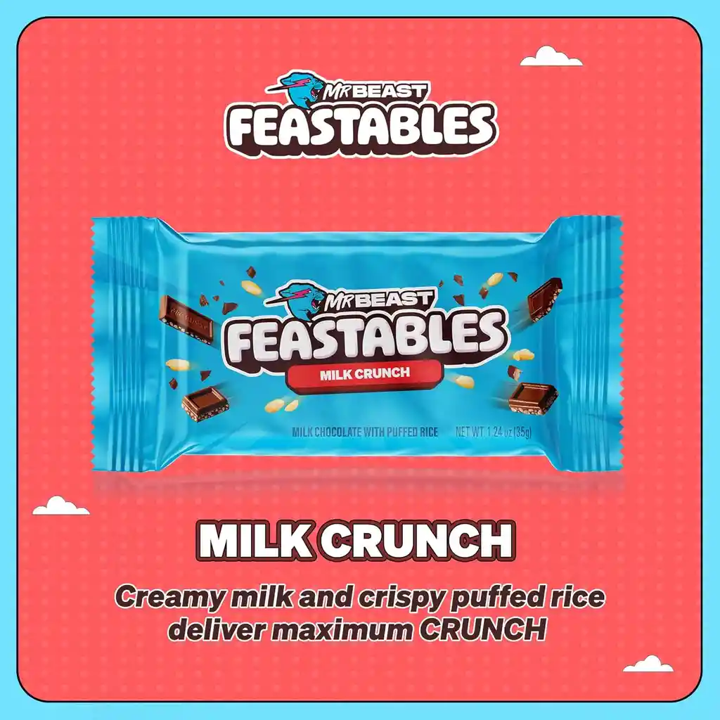 Chocolate Mrbeast Feastables – Milk Crunch
