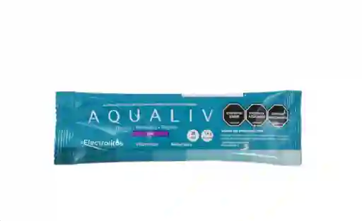 Aqualiv Hidratante En Sobre Sabor Uva