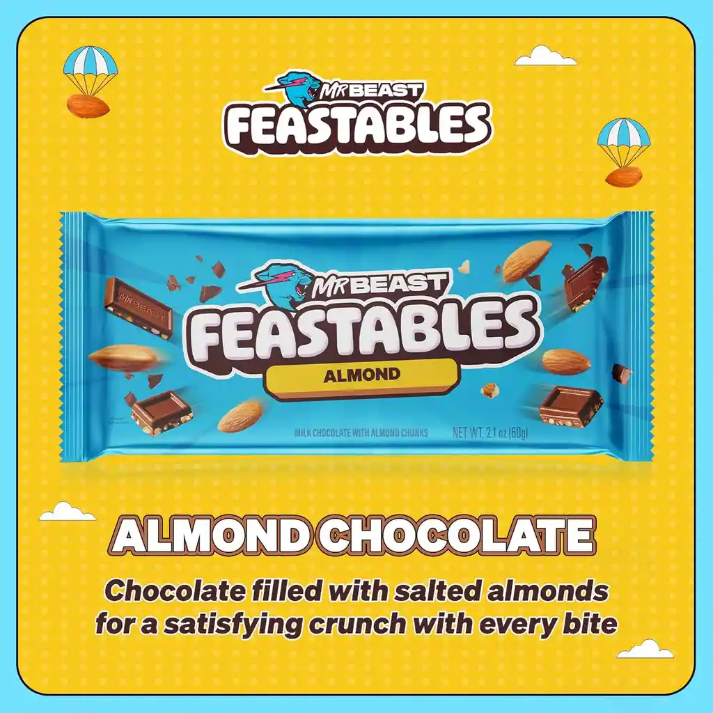 Chocolate Mrbeast Feastables – Almond