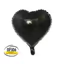 Globos De Decoracion Negro Para Fiesta / Corazon / Estrella X 8 Und