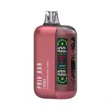 Vaporizador Desechable Priv Bar 15.000 Puff Fresa Y Caramelo Mentolado