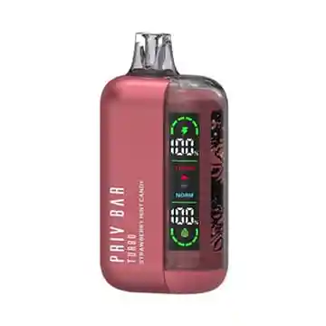 Vaporizador Desechable Priv Bar 15.000 Puff Fresa Y Caramelo Mentolado