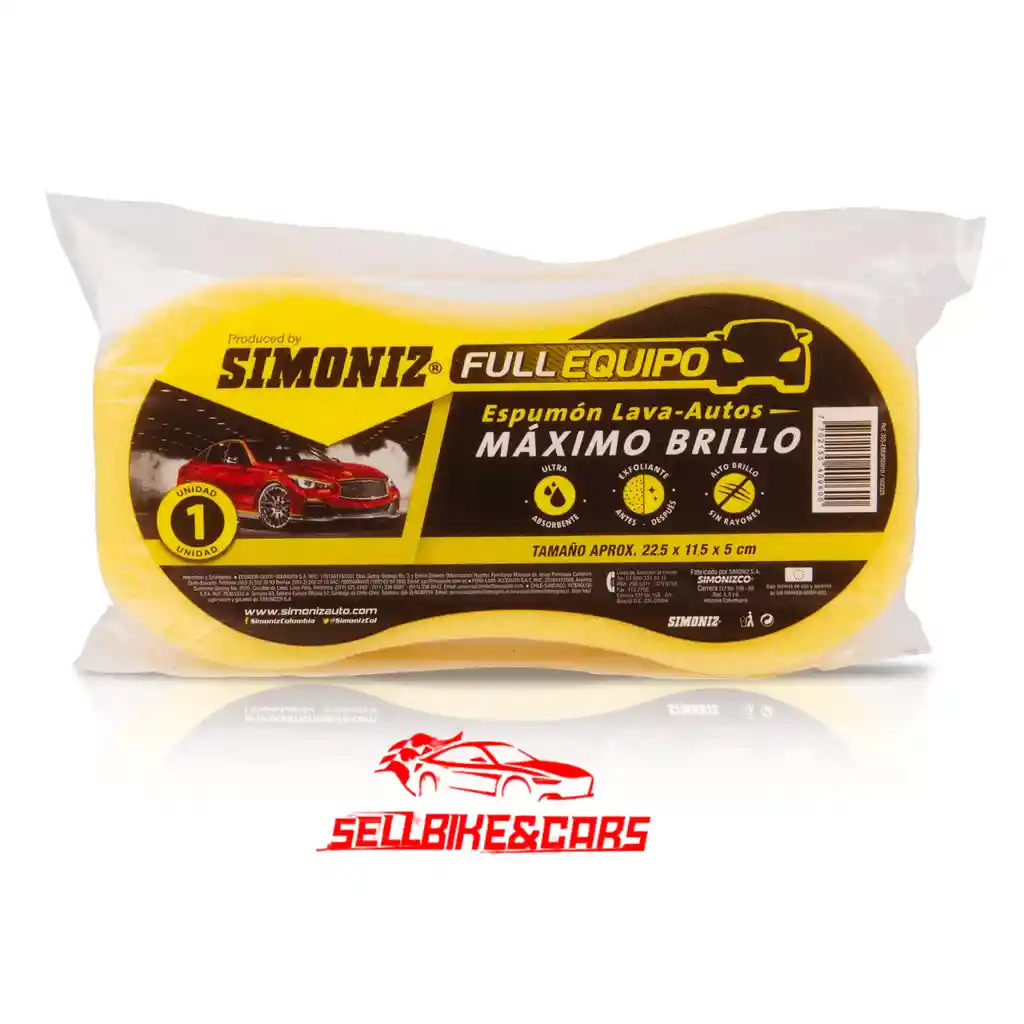 Espumon Lava Autos Marca Simoniz