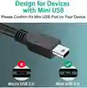 Cable Usb 2.0 A Mini Usb – Transferencia Rápida Y Carga Segura