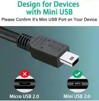 Cable Usb 2.0 A Mini Usb – Transferencia Rápida Y Carga Segura