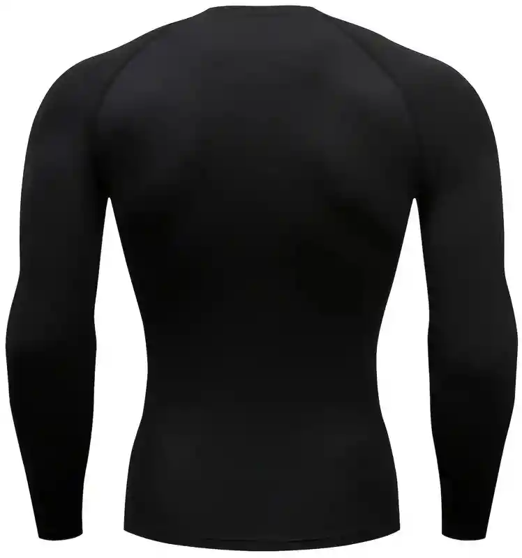 Camiseta Lycra Transpiración Entrenamiento/ Negro - Talla: 14