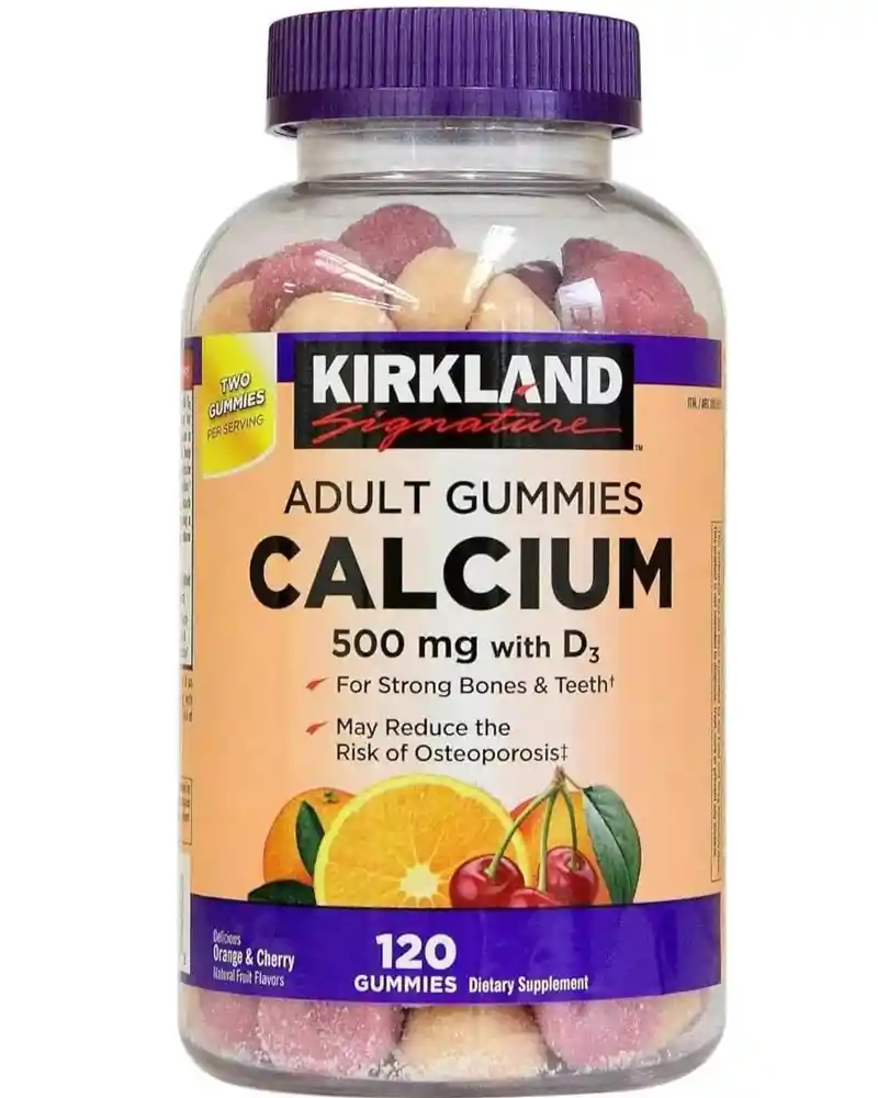 Calcio Para Adultos Kirkland (120 Gomitas) – Producto Original