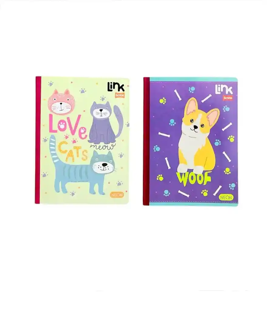 Cuaderno Cosido Cuadriculado Para Niña Con Stikers Scribe