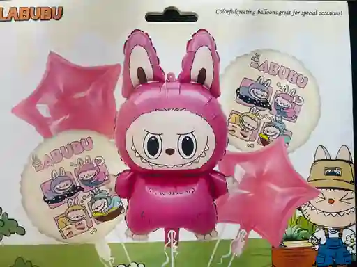 Bombas Globos Por 5 Piezas Diseño Labubu Para Decoracion De Fiestas Hombre O Mujer