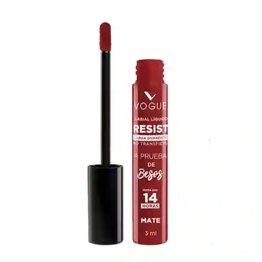 Labial Líquido Vogue A Prueba De Besos Invencible 3ml