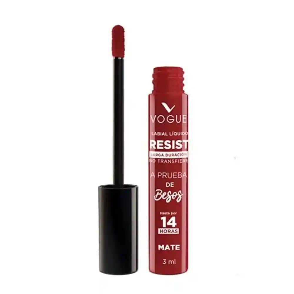 Labial Líquido Vogue A Prueba De Besos Invencible 3ml