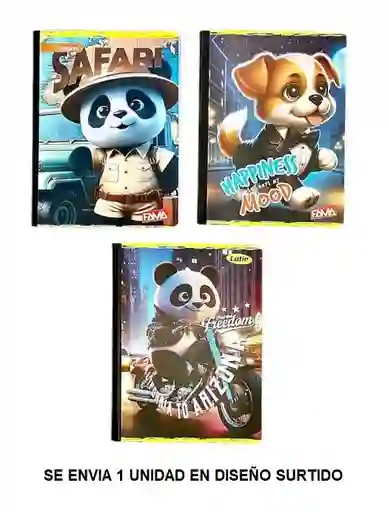 Cuaderno Cosido Rayado Para Niño 100 Hojas Diseños Surtidos
