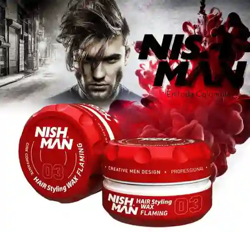 Cera Moldeadora Para Cabello Nishman Flaming Wax S3 Cire Coiffante 150 Ml