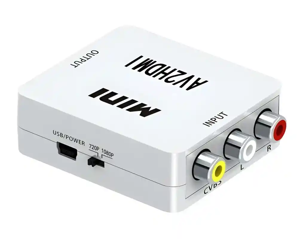 Adaptador Convertidor Rca A Hdmi Dvd Vhs Play2 Pantalla Hdmi (80130913)