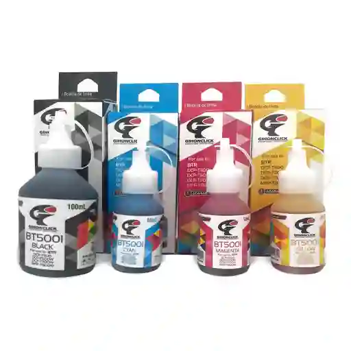 Pack 4 Tintas Genericas Brother 100ml Negra Y 50ml Colores