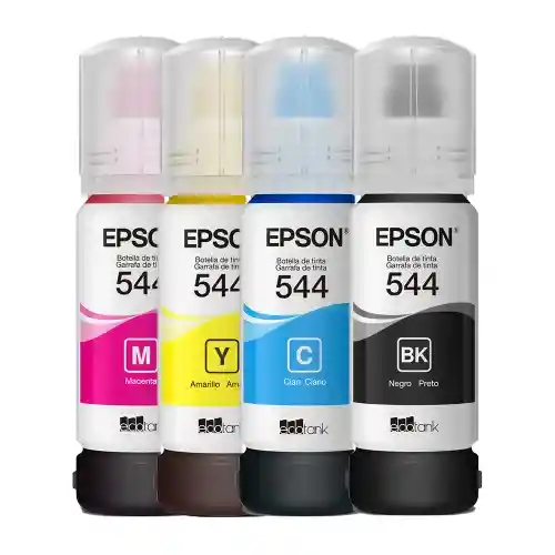 4 Tintas Originales Epson 544