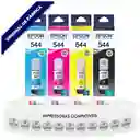 4 Tintas Originales Epson 544