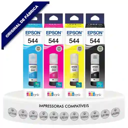 4 Tintas Originales Epson 544