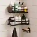 Organizador De Ducha Repisa Baño Jabonera Set X 4 Acero Inox