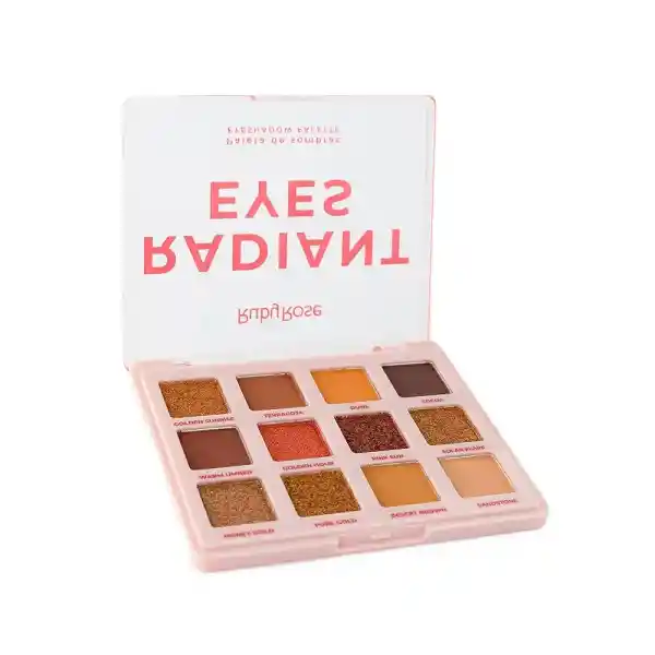 Paleta De Sombras Ruby Rose Radint Eyes 12 Tonos