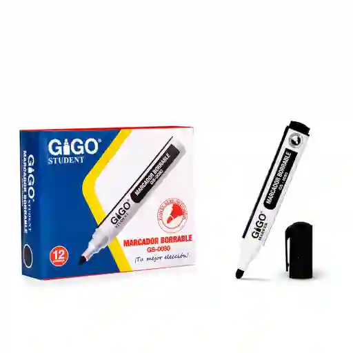 Marcador Borrable Negro Gigo