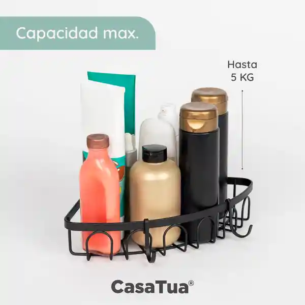 Organizador Esquinero De Ducha Set X 2 - Negro