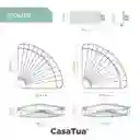 Organizador Esquinero De Ducha Set X 2 - Plateado
