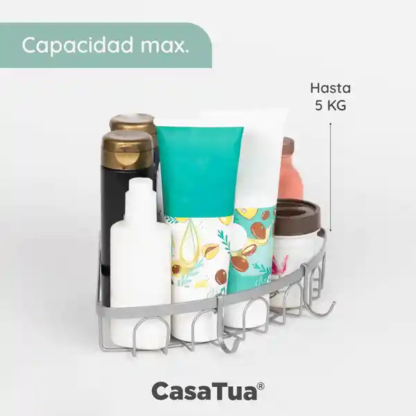 Organizador Esquinero De Ducha Set X 2 - Plateado