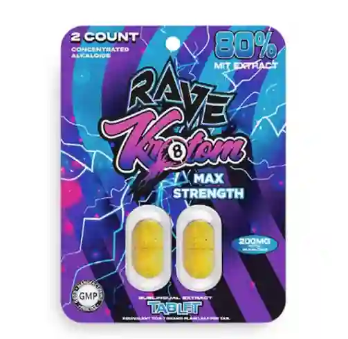 Rave Kratom Extract Max Strength 200mg