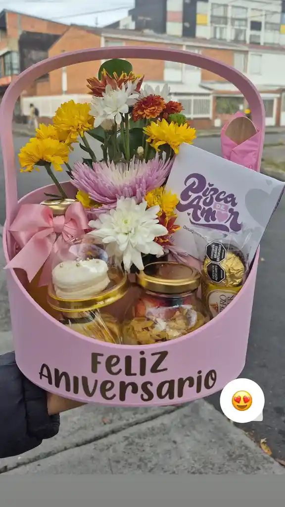 Desayuno Sorpresa- Ancheta Canasto Floral