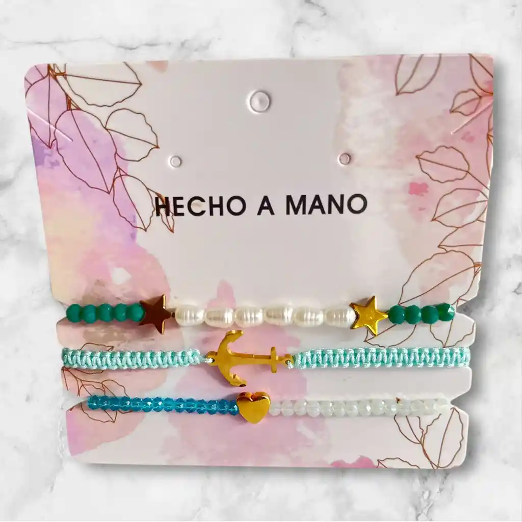 Set De Manilla X3 Mar De Galilea