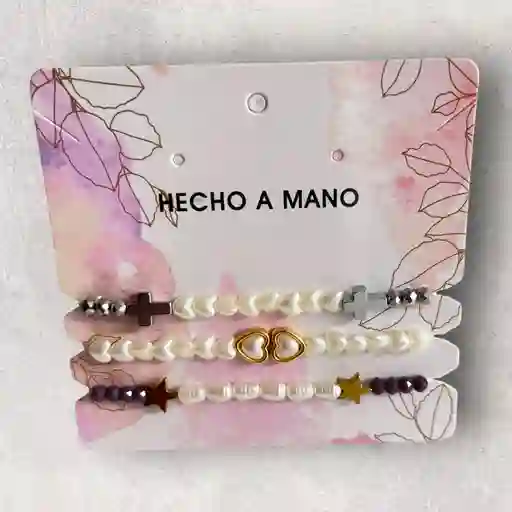 Set De Manilla X3 Corazon Enamorado