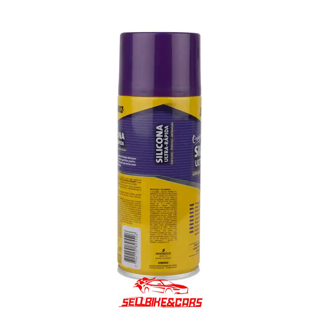 Simoniz Silicona Ultra Rapida 354ml Chicle Simoniz Silicona Para Carro