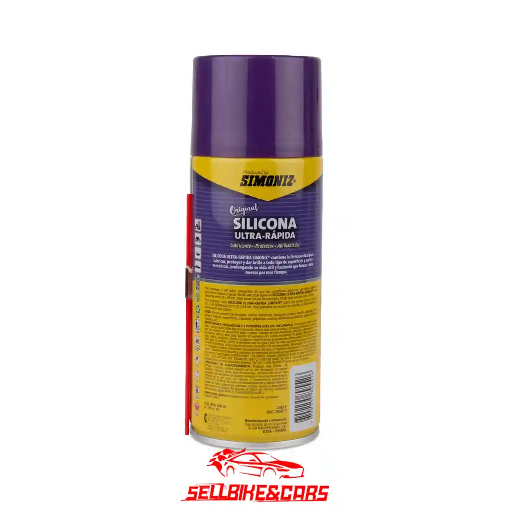 Simoniz Silicona Ultra Rapida 354ml Chicle Simoniz Silicona Para Carro