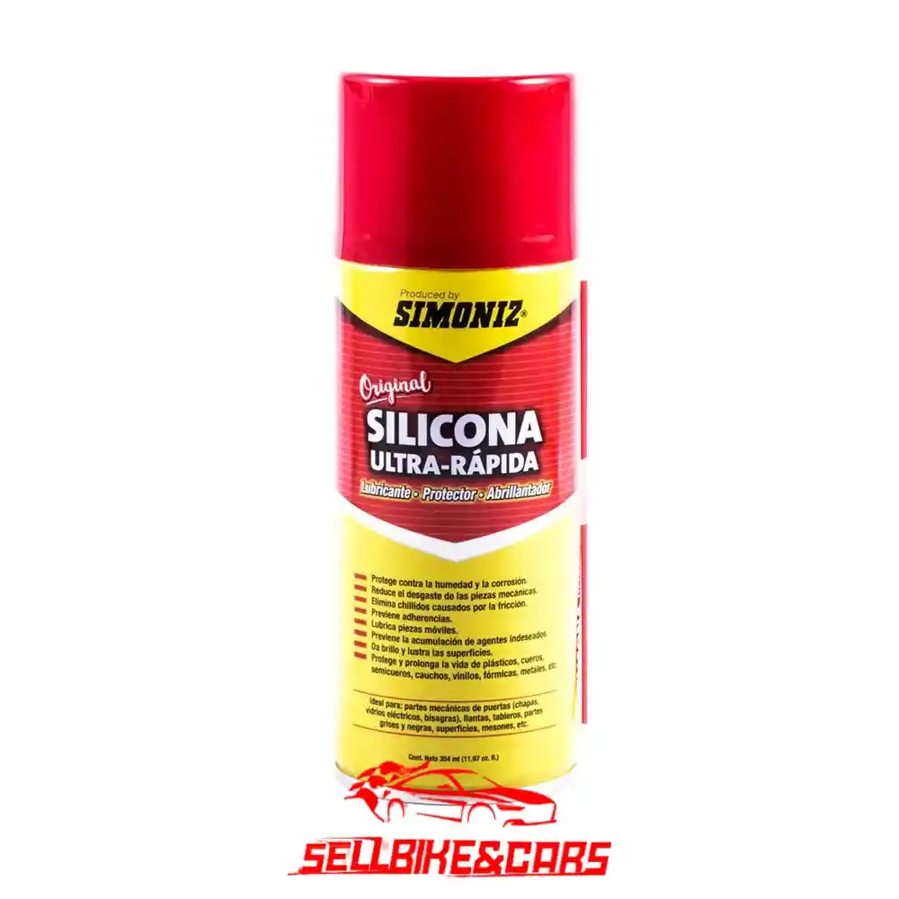 Simoniz Silicona Ultra Rapida Fresa 354ml Silicona Carro Moto Plasticos Fresa