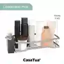 Organizador De Ducha Repisa Adhesivo Set 2 Inox - Plateado