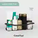 Organizador De Ducha Set X 2 Repisa Baño Inox. - Negro