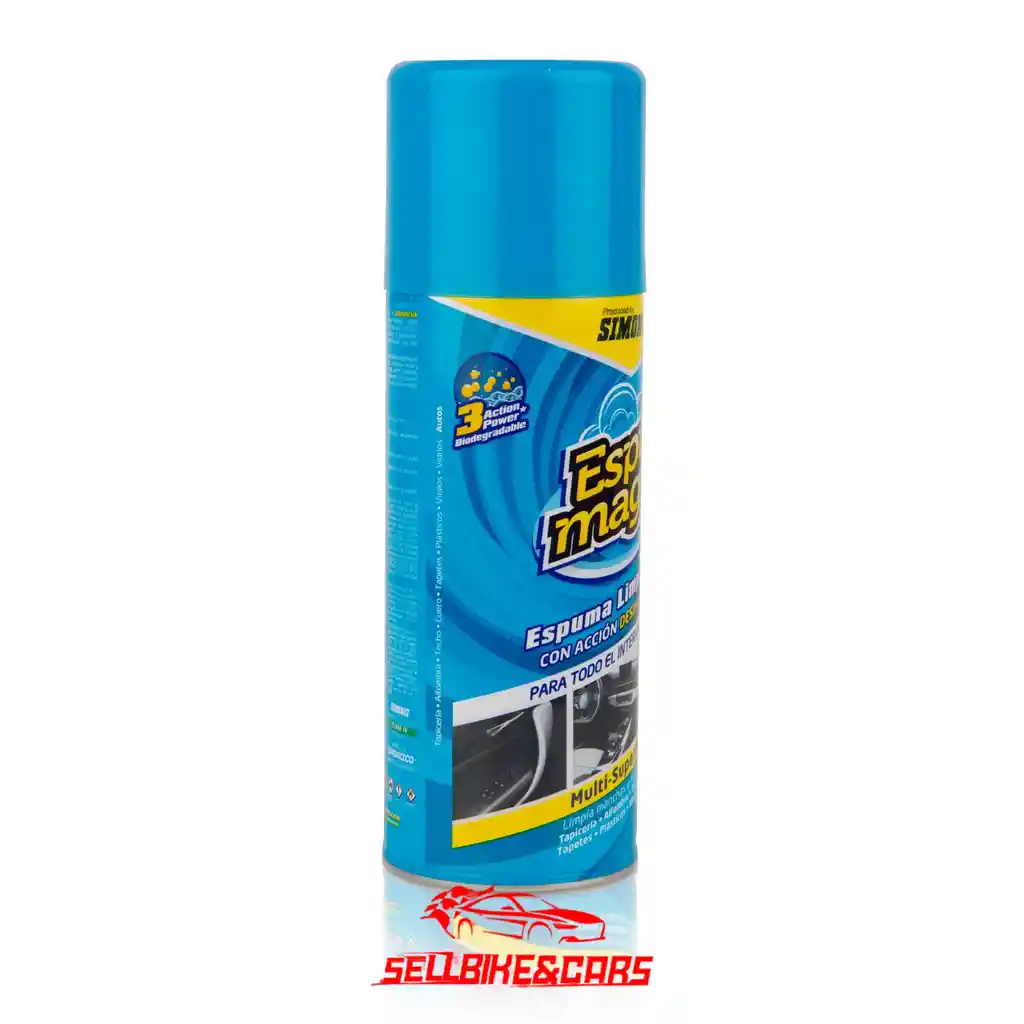 Simoniz Espuma Limpiadora Simoniz Limpia Manchas Y Suciedad Espumagic Limpiador Espuma Multisuperficies 250 Ml