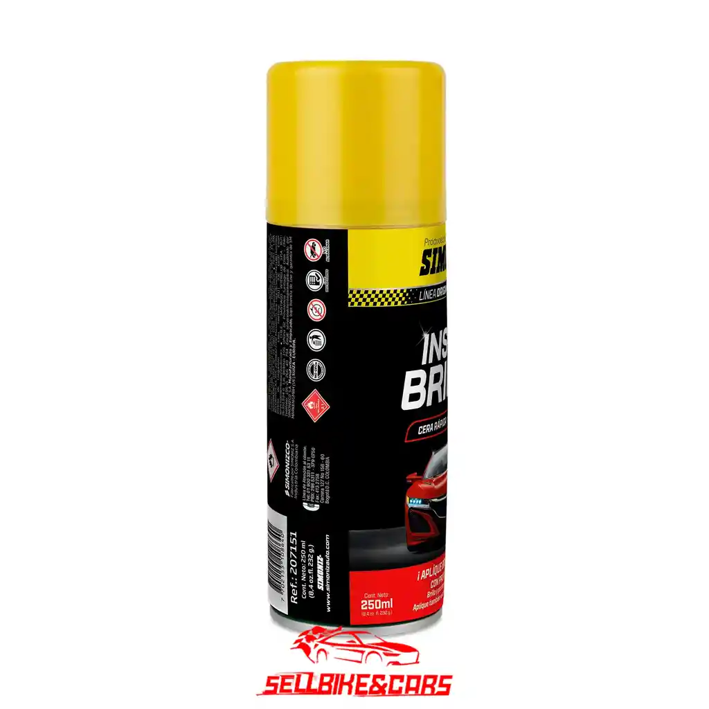 Simoniz Cera Instabrillo 250ml Con Proteccion Uv