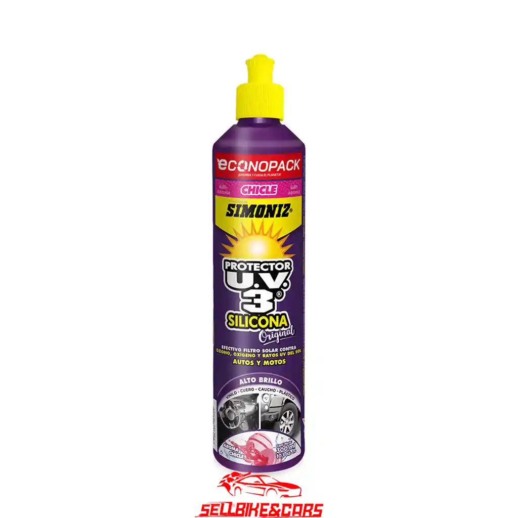 Simoniz Silicona Protector Uv 300 Ml Silicona U.v.3 Chicle Sim Econopack 300ml