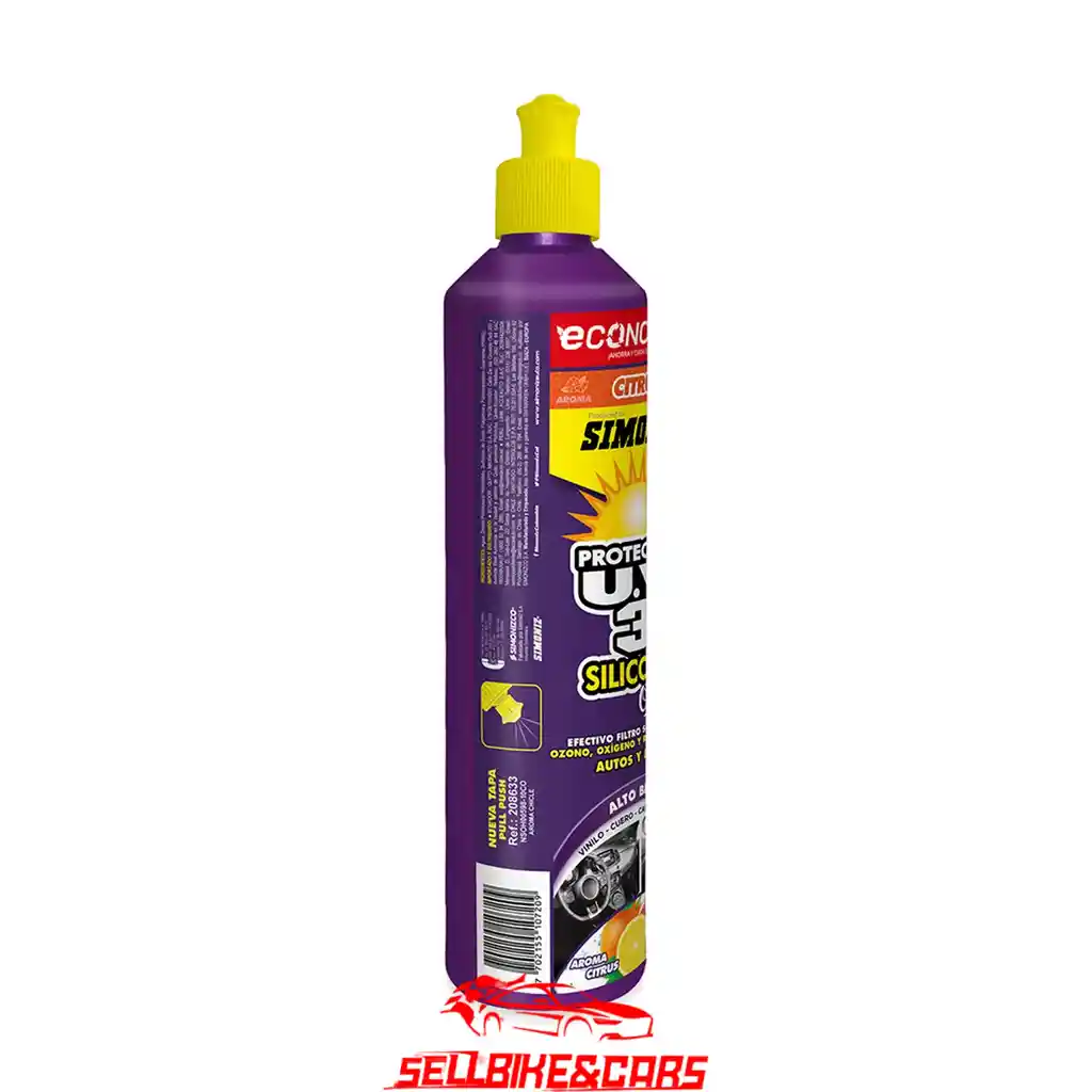 Simoniz Silicona Protector Uv 300 Ml Citrus Protector Silicona U.v.3 Citrus Sim Econopack 300ml